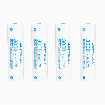 4 pezzi 3000mAh 3.7V 18650 batteria al litio ricaricabile